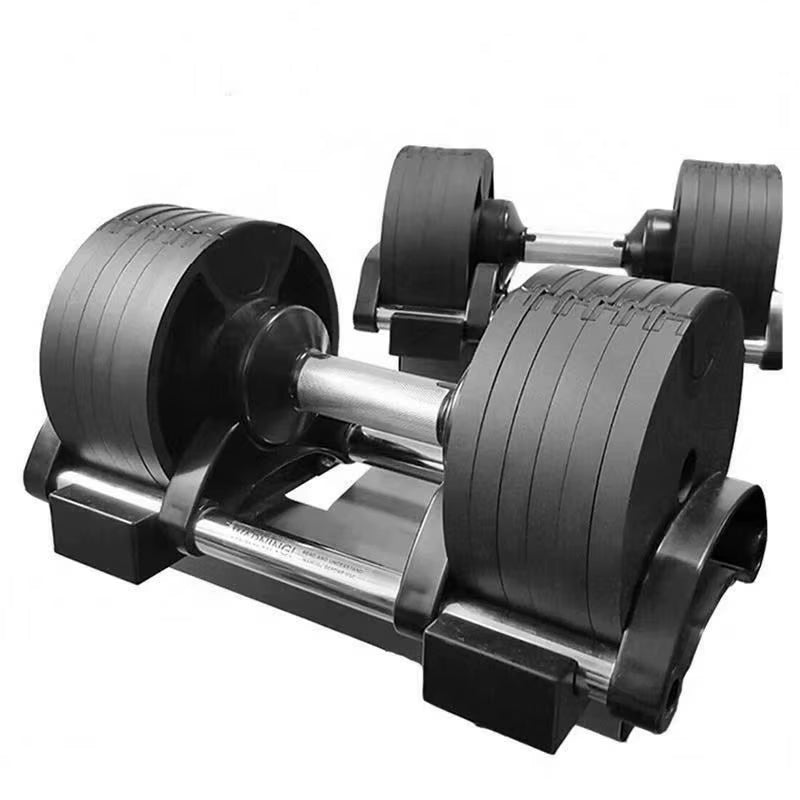 Adjustable Dumbbells 52 Lbs Weight Automatic Adjustment Dumbbells Stand Rack 30Kg Adjustable Dumbbell Handles