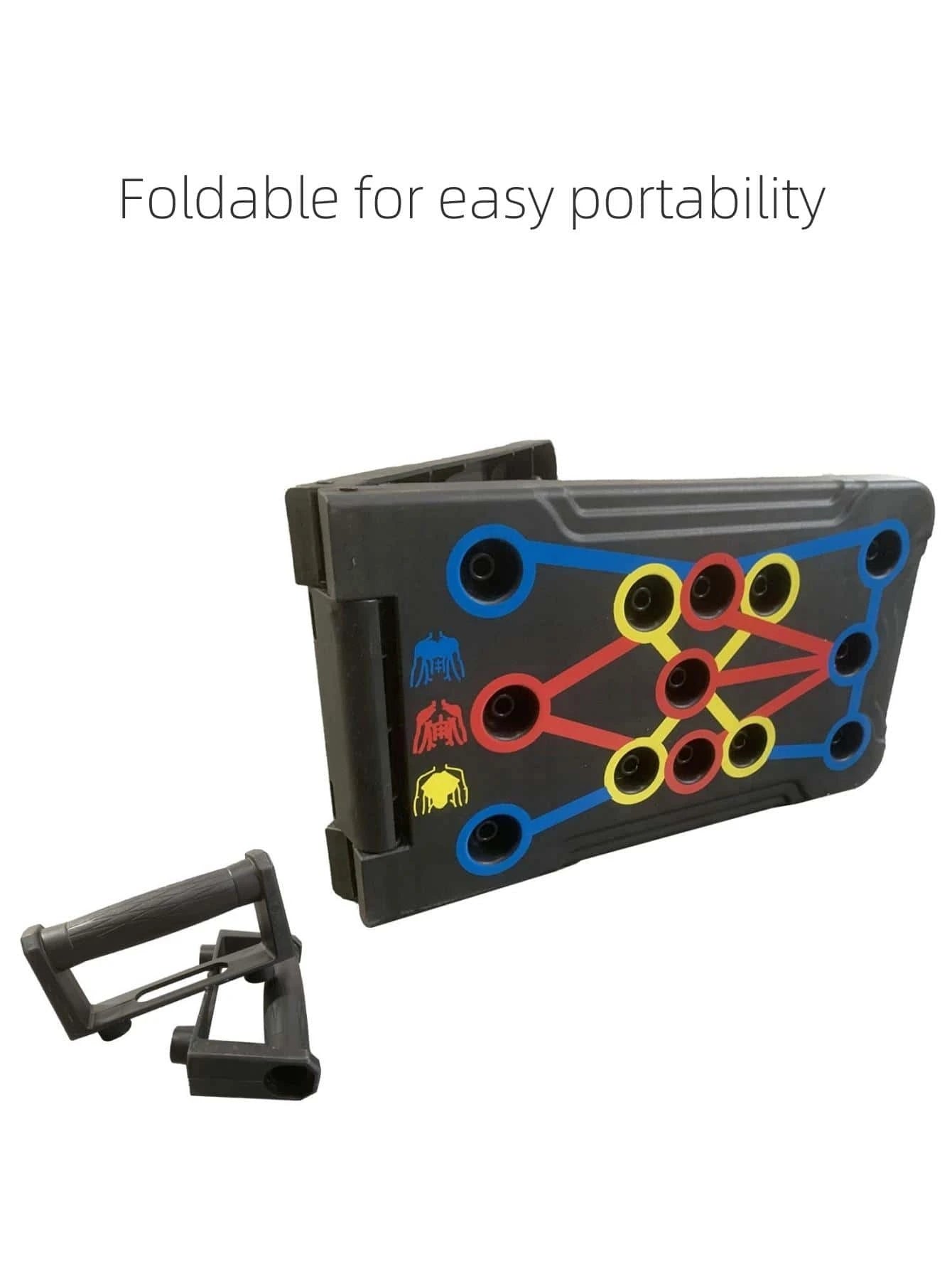 1Pc Foldable Plastic Multi-Function Fitness Push-Up Support Equipment