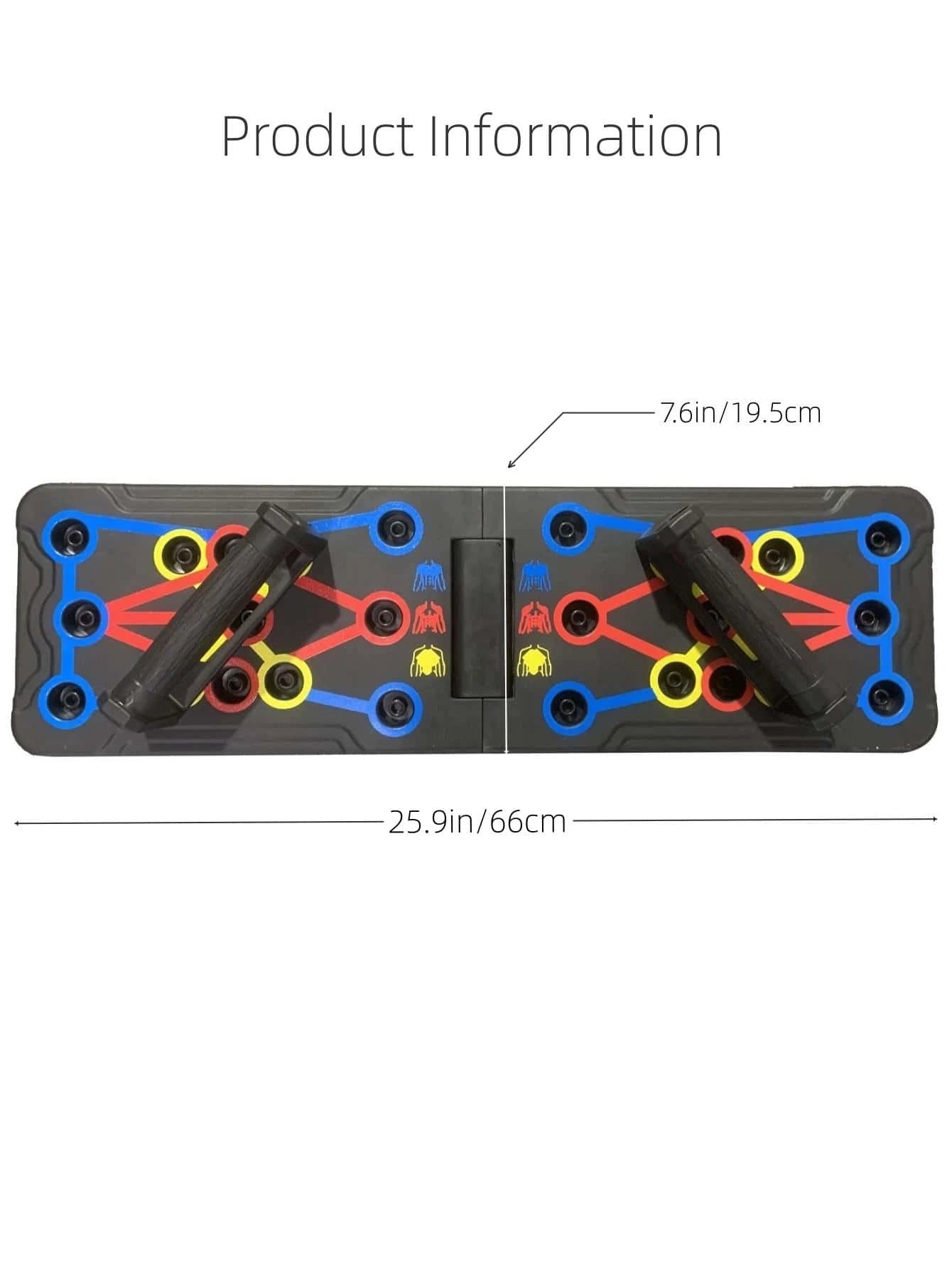 1Pc Foldable Plastic Multi-Function Fitness Push-Up Support Equipment