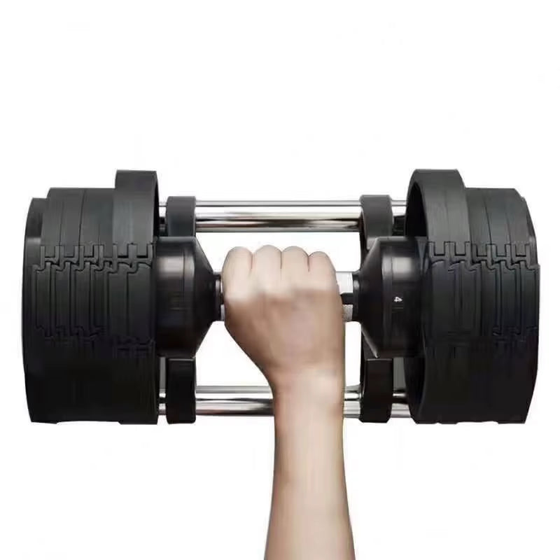 Adjustable Dumbbells 52 Lbs Weight Automatic Adjustment Dumbbells Stand Rack 30Kg Adjustable Dumbbell Handles