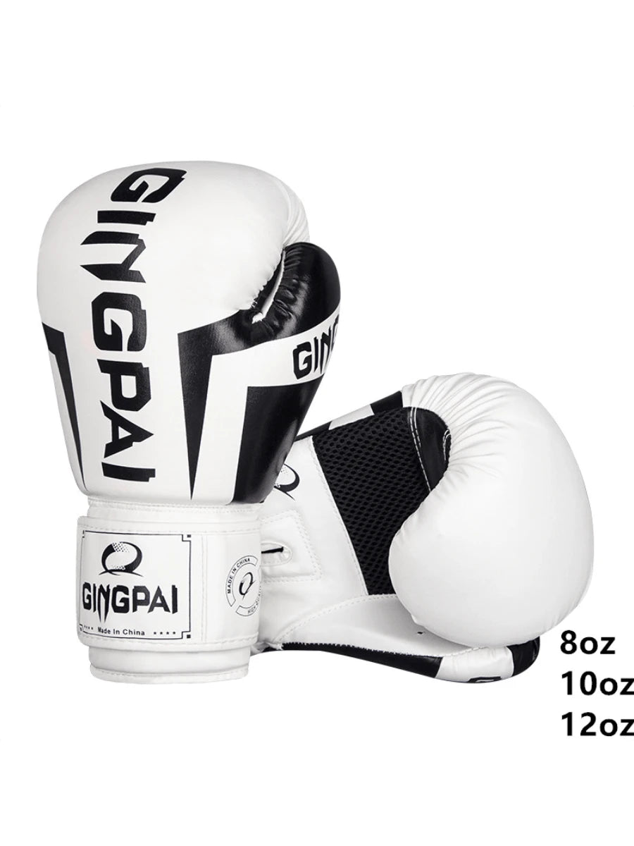 GINGPAI Breathable Net Mesh Professional Boxing Gloves for Adults Men Women Kickboxing Muay Thai Workout Punching Bag Training at Gym