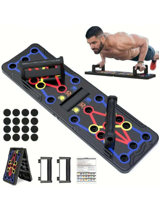 1Pc Foldable Plastic Multi-Function Fitness Push-Up Support Equipment