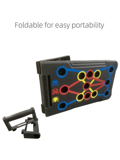 1Pc Foldable Plastic Multi-Function Fitness Push-Up Support Equipment